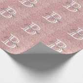 Eenvoudige Glitter Naam Cadeaupapier (Hoek)