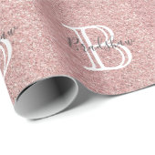 Eenvoudige Glitter Naam Cadeaupapier (Rol Hoek)