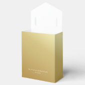 Eenvoudige Glitter Roos Gold Dank je bruiloft Bedankdoosjes (Geopend)