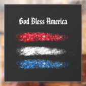 *~* Eenvoudige GOD BLESS AMERICA American Flag   Raamsticker (Vel 2)