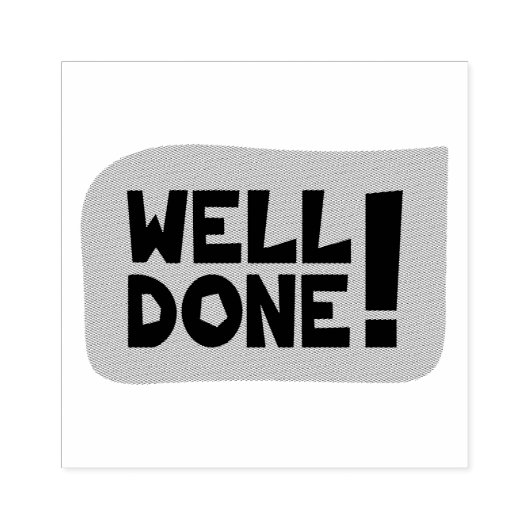 Eenvoudige goed gedaan script hout kunst stempel (Afrduk)