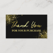 Eenvoudige Gold Black Glam - Hartelijk dank voor u Visitekaartje (Voorkant)