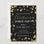 Eenvoudige Gold Corporate-kerstfeestdag Kaart (Voorkant)