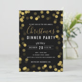 Eenvoudige Gold Corporate-kerstfeestdag Kaart (Staand voorkant)