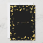 Eenvoudige Gold Corporate-kerstfeestdag Kaart (Achterkant)