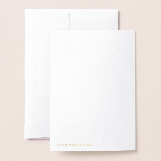 Eenvoudige Gold Foil 90th Birthday + aangepaste na Folie Kaarten (Met envelop)