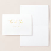 Eenvoudige Gold Foil Hartelijk dank Folie Kaarten (Display)