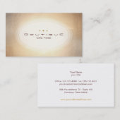 Eenvoudige Gold Foil look, prachtig en Mode Visitekaartje (Voorkant / Achterkant)