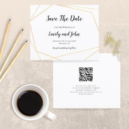 Eenvoudige Gold Geometric Code van budgettaire QR 