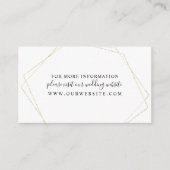 Eenvoudige Gold Geometric Lijst info Enclosure Kaa Informatiekaartje (Voorkant)
