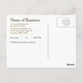 Eenvoudige Gold Grunge Modern Appointherinnering Briefkaart (Achterkant)