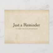 Eenvoudige Gold Grunge Modern Appointherinnering Briefkaart (Voorkant)