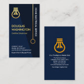 Eenvoudige Gold Light Switch Electricia-service Visitekaartje (Voorkant / Achterkant)