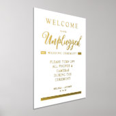 Eenvoudige Gold Minimalist Unplugged Weddenschap Folie Afdrukken (Laagn)