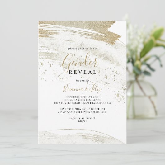 Eenvoudige Gold-minimalistische seksegerelateerde  Kaart (Staand voorkant)