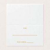 Eenvoudige Gold-plaatskaart Kaart (Buitenkant ongevouwen)