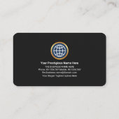 Eenvoudige Gold Red Line Founder Eigenaar Opstarte Visitekaartje (Achterkant)