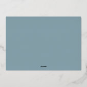 Eenvoudige Gold Script Overlay Joyful-foto Folie Feestdagenkaart (Achterkant)