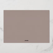 Eenvoudige Gold Script Overlay Seasons Greetings F Folie Feestdagenkaart (Achterkant)