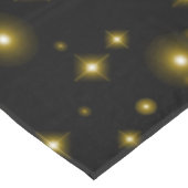 Eenvoudige Gold Sparkles op zwart Tafelkleed (Gekanteld)