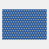 Eenvoudige Gold Star op blauw, rood, wit, achtergr Inpakpapier Vel (Voorkant)