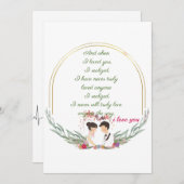 Eenvoudige Golden lijst vakantie Kaart (Voorkant / Achterkant)