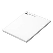 Eenvoudige Golf Fan Persoonlijk briefpapier Notitieblok (Linkerzijde)