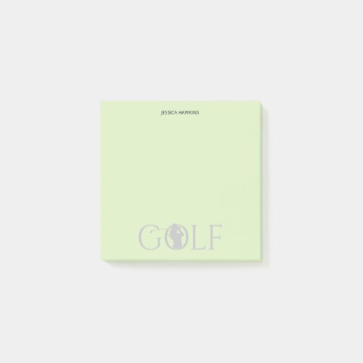 Eenvoudige Golf Fan Persoonlijk briefpapier Post-it® Notes (Voorkant)
