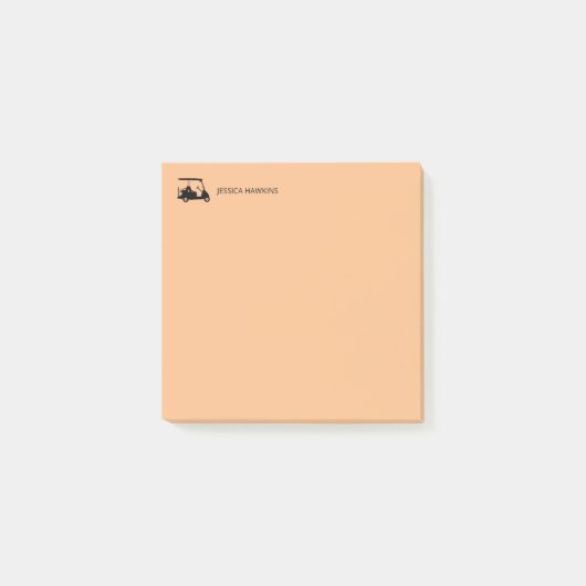 Eenvoudige Golf Fan Persoonlijk briefpapier Post-it® Notes (Voorkant)