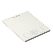 Eenvoudige golf fan persoonlijke briefpapier buff notitieblok (Schuin)