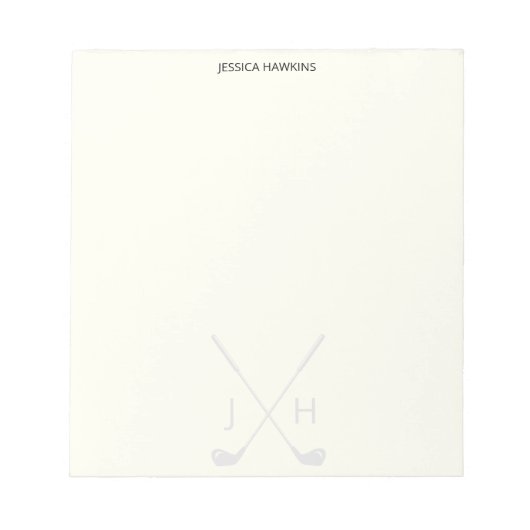 Eenvoudige Golf Fan Persoonlijke Stationery Golf C Notitieblok (Voorkant)