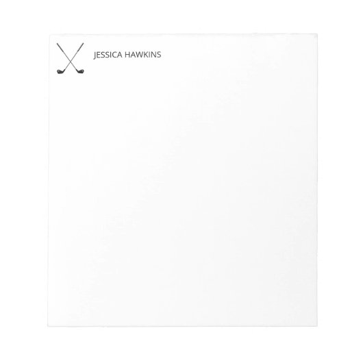 Eenvoudige Golf Fan Persoonlijke Stationery Golf C Notitieblok (Voorkant)