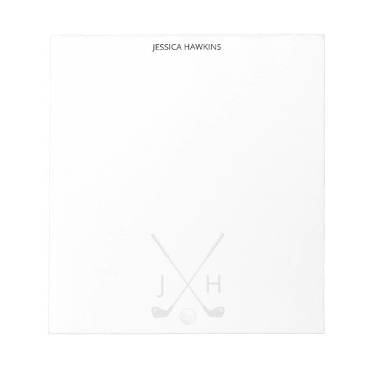 Eenvoudige Golf Fan Persoonlijke Stationery Golf C Notitieblok (Voorkant)