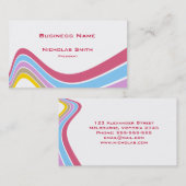 Eenvoudige golf visitekaartje (Voorkant / Achterkant)