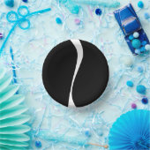 Eenvoudige golven 2 - zwart en wit papieren kommen (Feest)