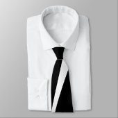 Eenvoudige golven 2 - zwart en wit stropdas (Gebonden)