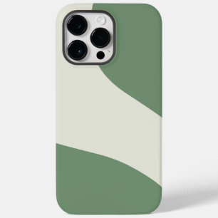 Eenvoudige golven in groen Case-Mate iPhone 14 pro max hoesje