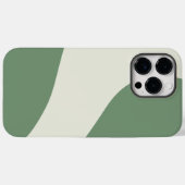 Eenvoudige golven in groen Case-Mate iPhone case (Achterkant (horizontaal))