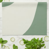 Eenvoudige golven in groen theedoek (Gevouwen)