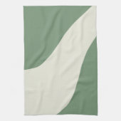 Eenvoudige golven in groen theedoek (Verticaal)