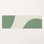 Eenvoudige golven in groen yogamat (Voorkant (horizontaal))