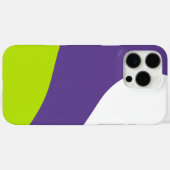 Eenvoudige golven in kalkgroen en Paarse Case-Mate iPhone Case (Achterkant (horizontaal))