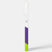 Eenvoudige golven in kalkgroen en Paarse Case-Mate iPhone Case (Achterkant / Links)