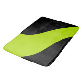 Eenvoudige golven in Lime Green Badmat (Gekanteld)