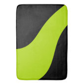 Eenvoudige golven in Lime Green Badmat (Voorkant Verticaal)