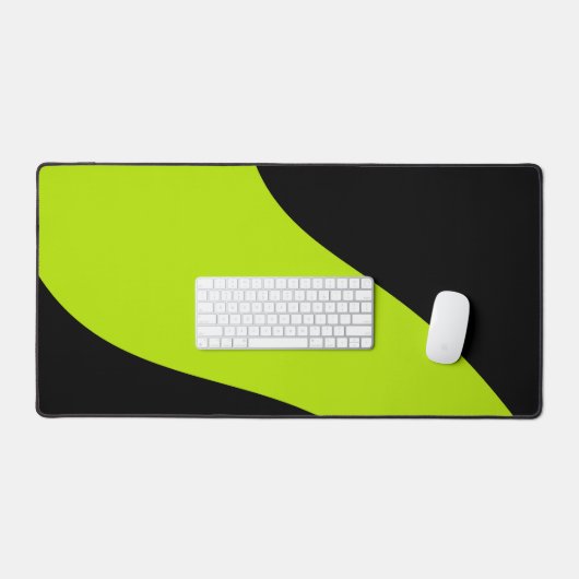 Eenvoudige golven in Lime Green Bureaumat (Keyboard & Muis)