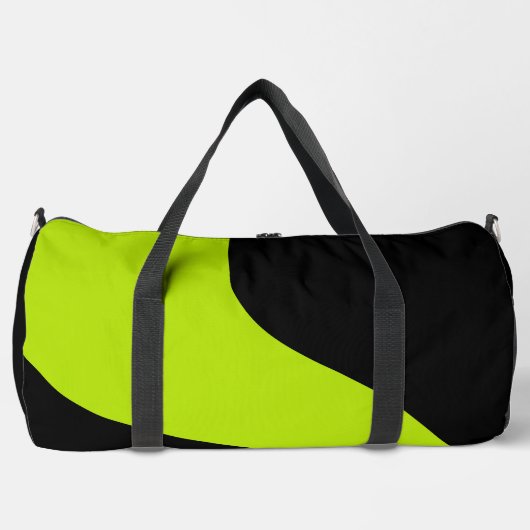 Eenvoudige golven in Lime Green Plunjezak (Voorkant)