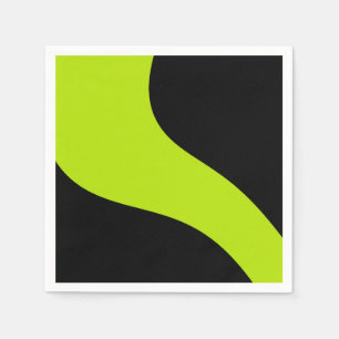 Eenvoudige golven in Lime Green Servet