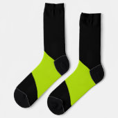 Eenvoudige golven in Lime Green Sokken (Links)