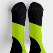 Eenvoudige golven in Lime Green Sokken (Top)